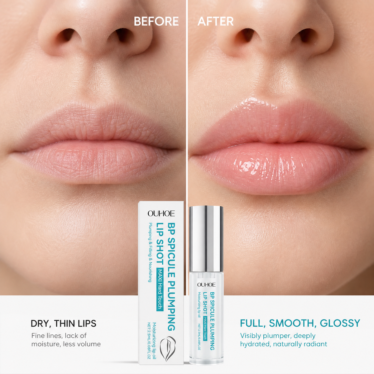 MicroDose™ Transparent Moisturizing Lip Care Oil