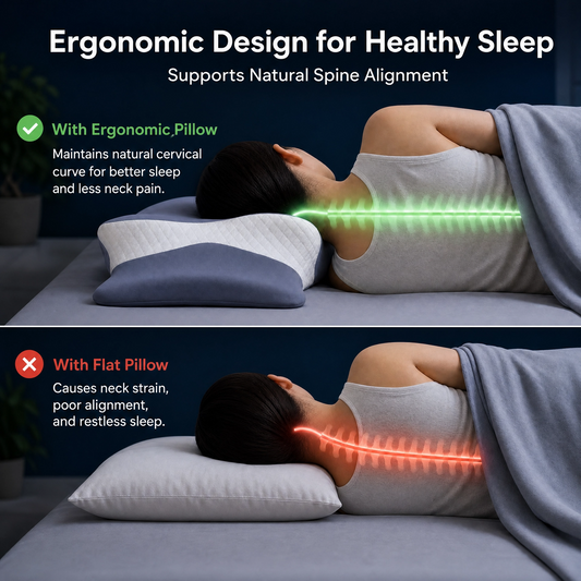 Restly™ Memory Foam Cervical Support Pillow